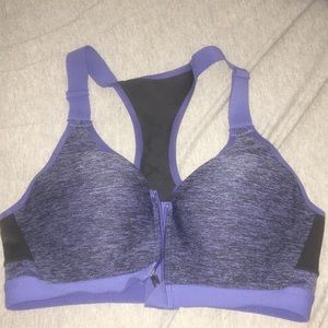 Purple sports bra